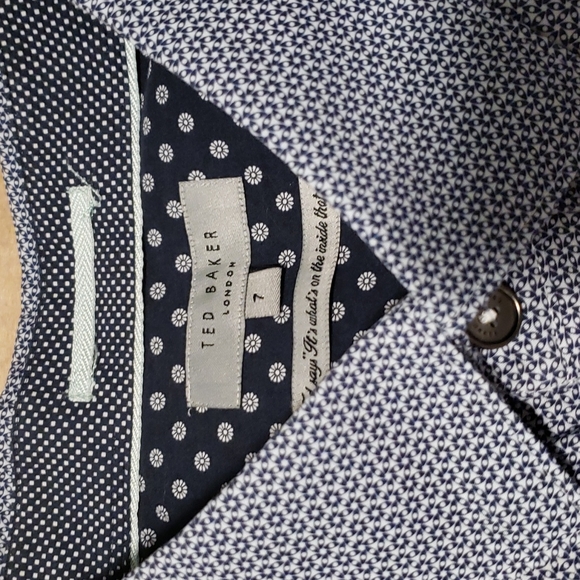 Ted Baker London Other - TED BAKER MENS SIGNATURE PRINT TAILORED LONG SLEEVE SHIRT SZ 7 (XXL)